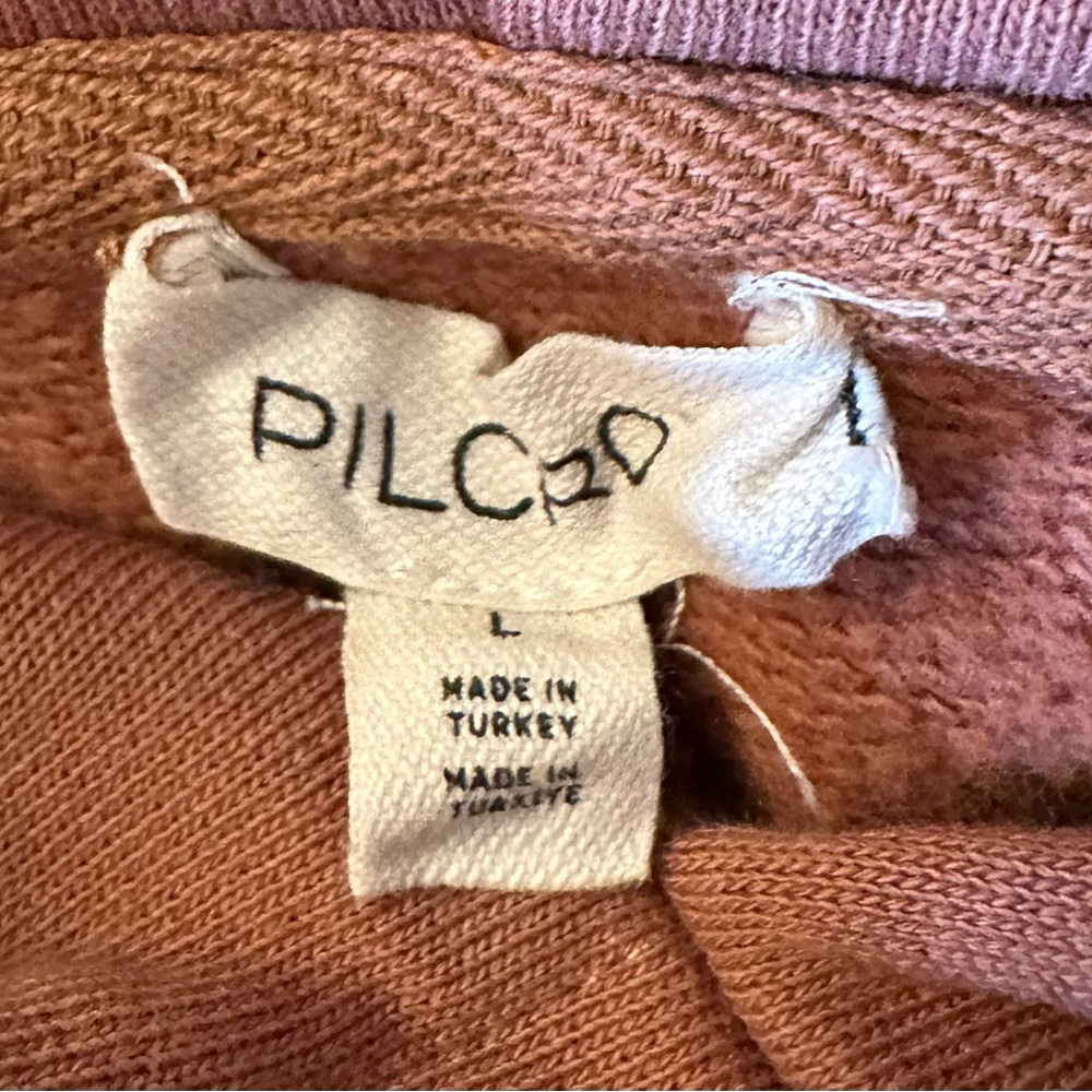 Anthropologie Pilcro Rust Fringe Hoodie Boho Western L - Picture 3 of 8